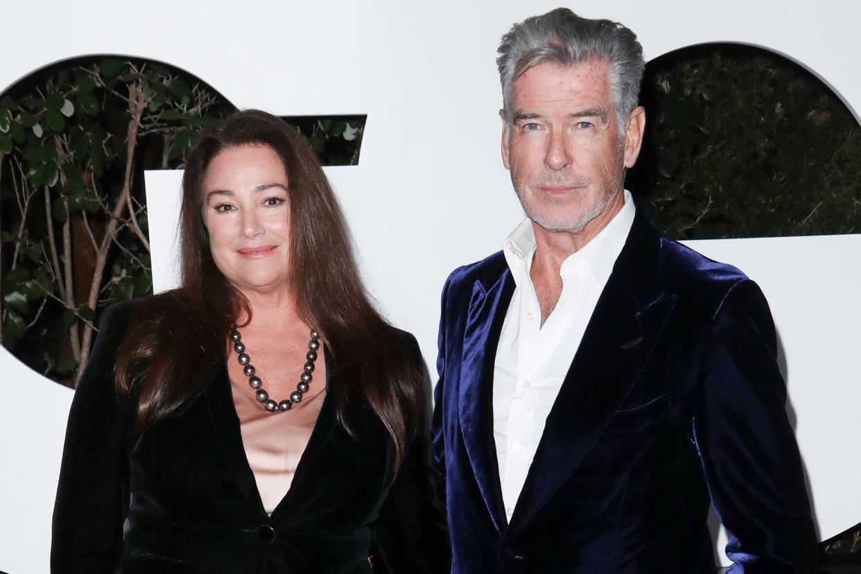 Pierce Brosnan and Keely Shaye Smith