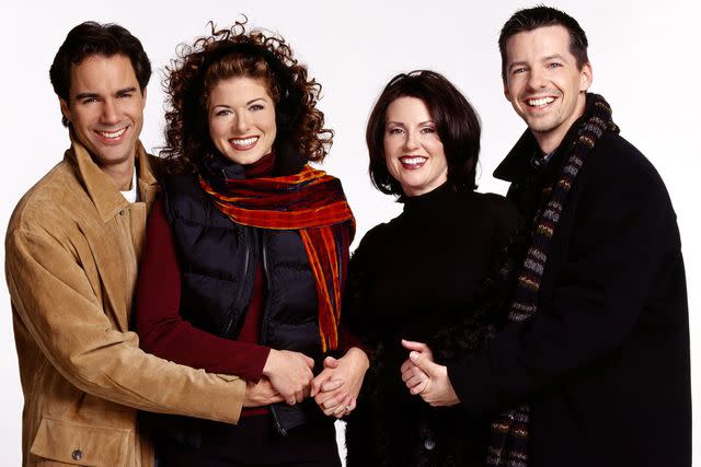 <p>Gary Null/NBCU Photo Bank/Getty</p> Eric McCormack as Will Truman, Debra Messing as Grace Adler, Megan Mullally as Karen Walker, Sean Hayes as Jack McFarland