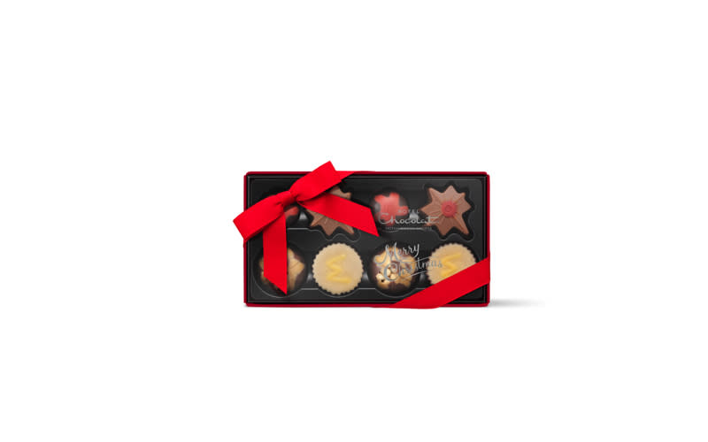 <p><a rel="nofollow noopener" href="https://www.hotelchocolat.com/uk/christmas-pocket-selection.html#sz=32&start=1" target="_blank" data-ylk="slk:Hotel Chocolat, £8;elm:context_link;itc:0;sec:content-canvas" class="link "><em>Hotel Chocolat, £8</em></a> </p>