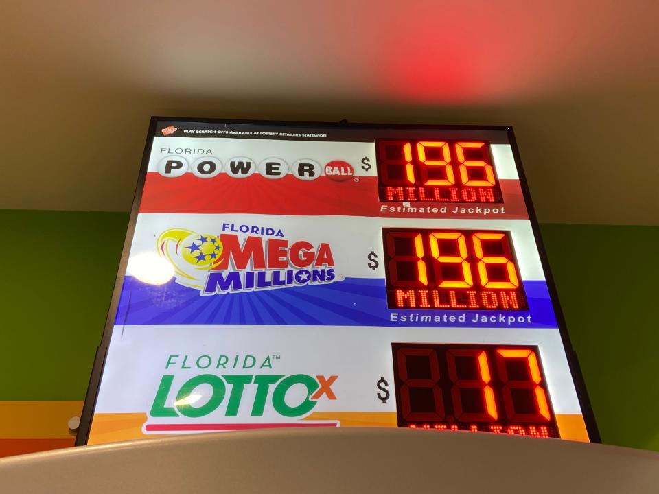 On Tuesday, Nov. 7, 2023, the jackpot for Mega Millions and Powerball was $196 million each.