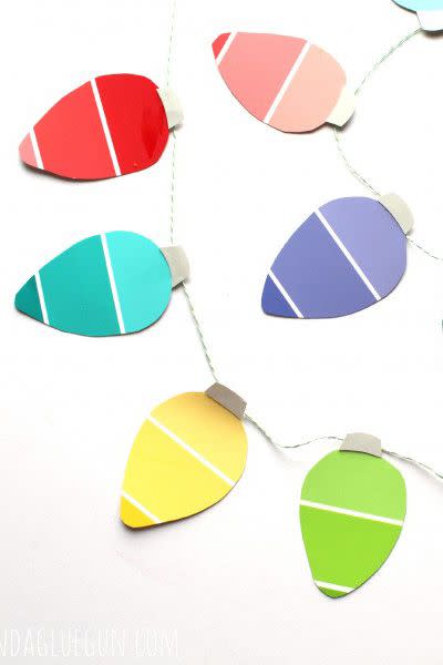 Paint Chip Christmas Garland