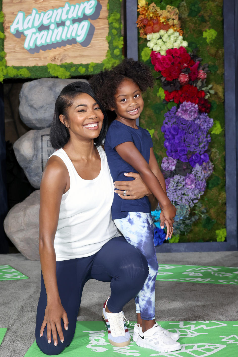 GARDEN GROVE, CALIFORNIA - SEPTEMBER 14: (L-R) Gabrielle Union and Kaavia James Union Wade are seen during the Launch of New Adventure Training Program with Gabrielle Union at Great Wolf Lodge on September 14, 2023 in Garden Grove, California. (Photo by Monica Schipper/Getty Images)