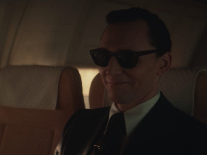 loki as d.b. cooper on airplane