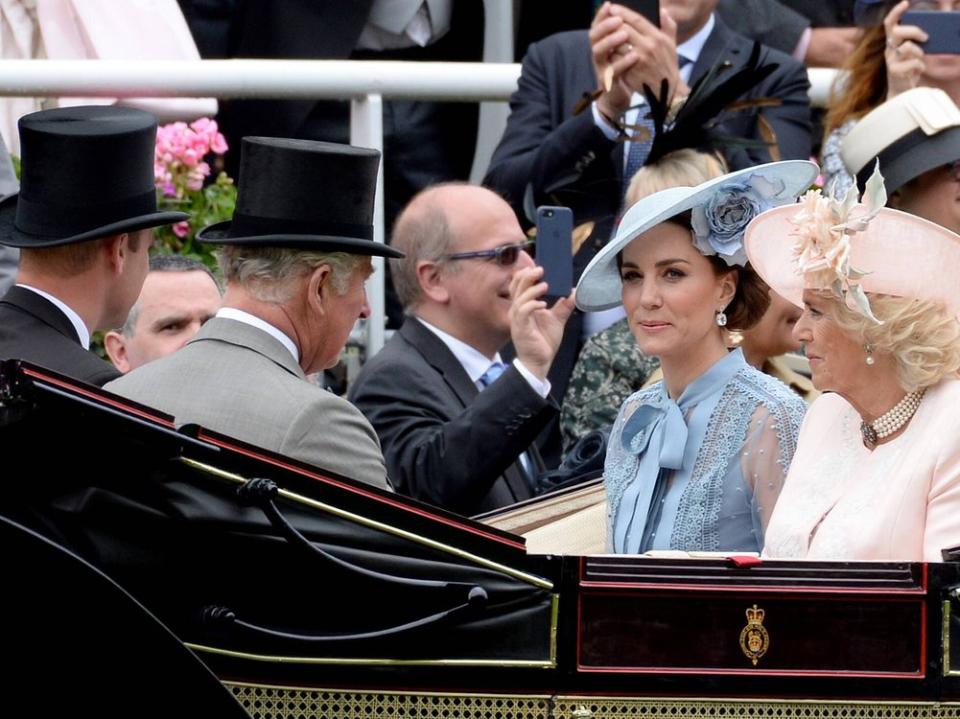 William, Charles, Kate und Camilla (v.l.) 2019 beim Pferderennen in Ascot. (Bild: IMAGO / PA Images)