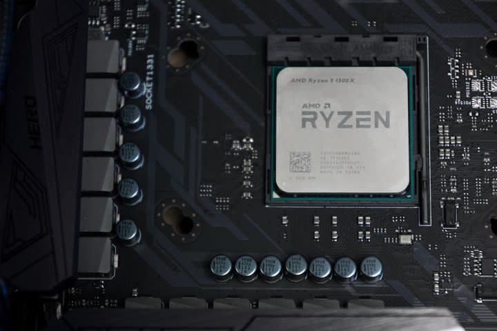 AMD Rizen CPU 5 off center on board