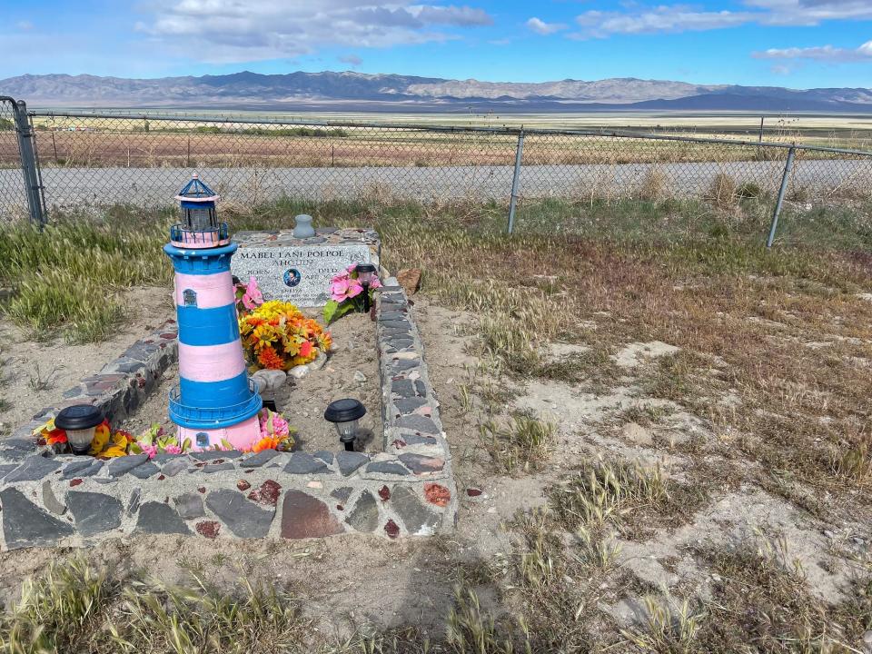 A decorated gravesite at Iosepa.