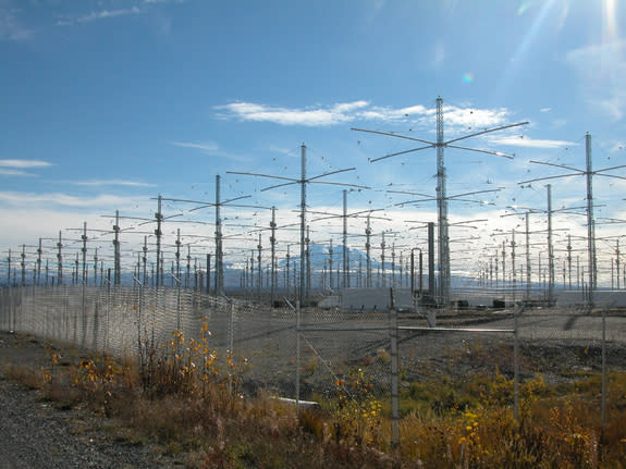 The HAARP antenna array near Gakona, Alaska.