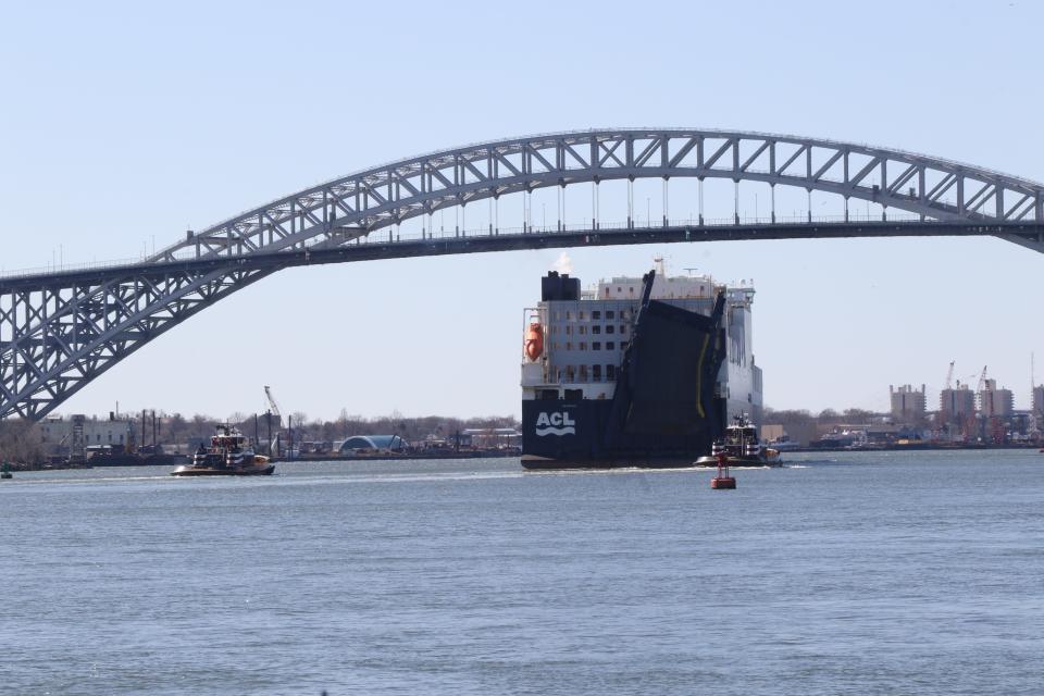 In 2019 the Bayonne Bridge roadbed was raised, to accommodate bigger container ships