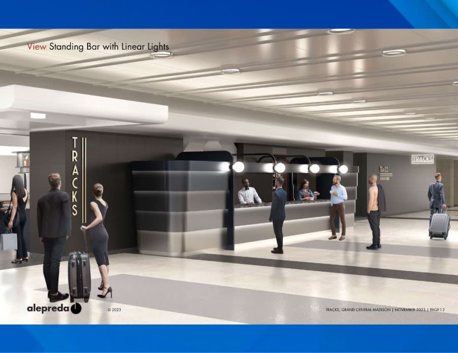 Rendering of the new Tracks Raw Bar & Grill set to open at Grand Central Madison (Credit: MTA)