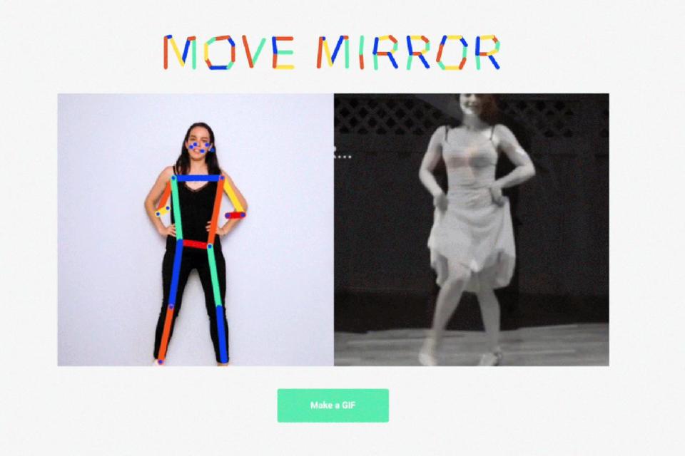 Turn your dancing into a GIF with Google's Move Mirror (Google)