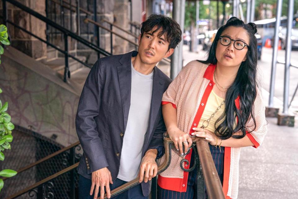 Justin H. Min and Sherry Cola in 'Shortcomings,' the directorial debut of Randall Park.