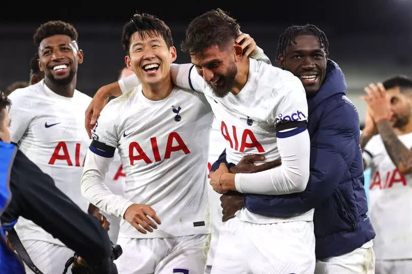 Rodrigo Bentancur was back on the pitch for Tottenham in their 2-1 win over Crystal Palace