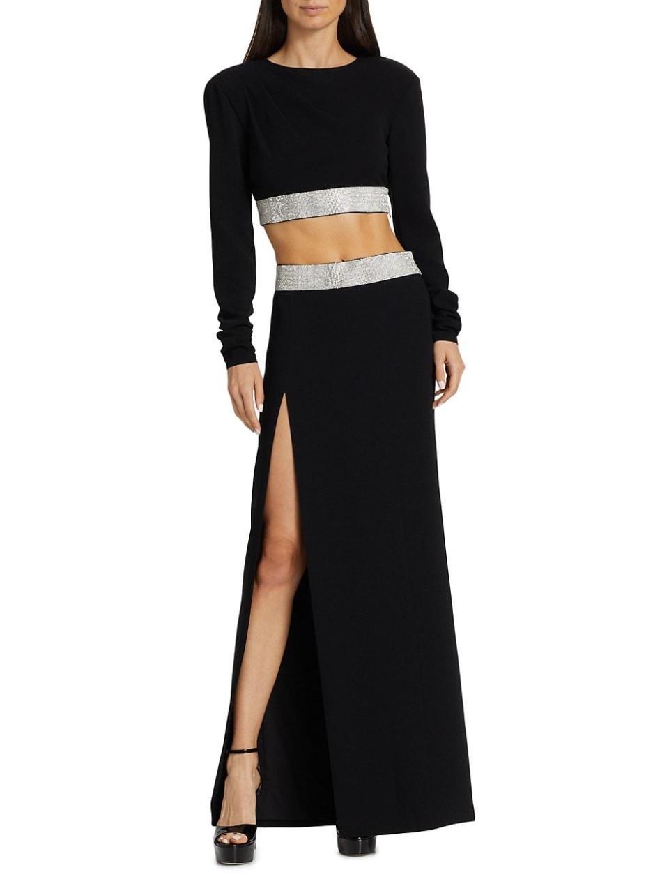 9) Odelle Crystal Maxi Skirt