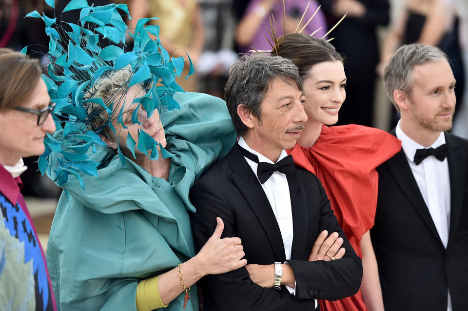 Hamish Bowles, Frances McDormand, Pierpaolo Piccioli, Anne Hathaway and Adam Shulman