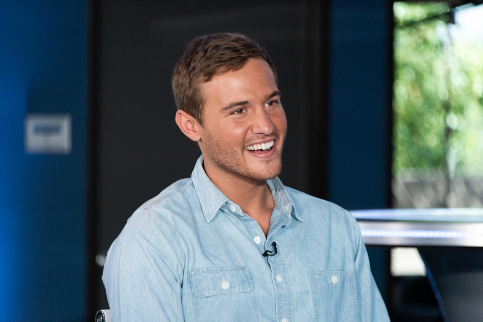 BURBANK, CALIFORNIA - SEPTEMBER 17: Peter Weber visits "Extra" at Burbank Studios on September 17, 2019 in Burbank, California. (Photo by Noel Vasquez/Getty Images)