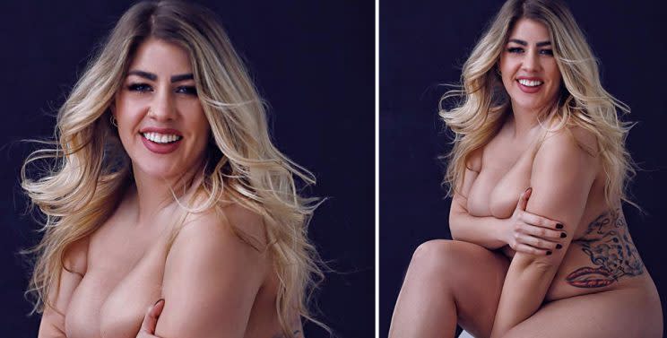 Carly Stone strips down for her 30th birthday. (Photo: Facebook/Carly Stone)