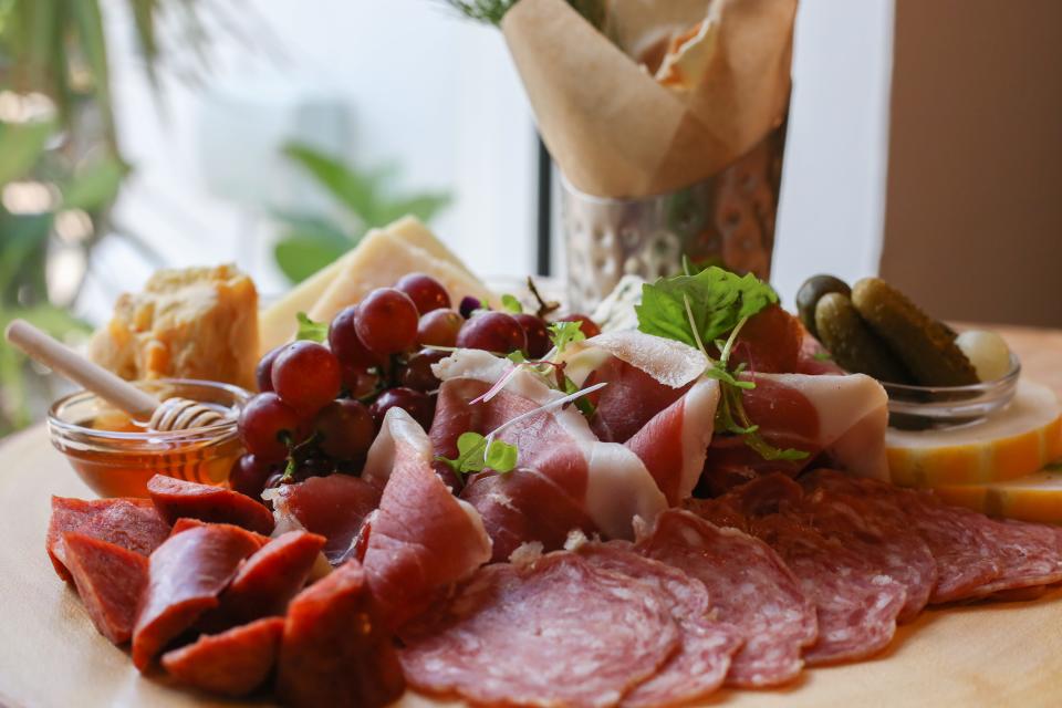 Charcuterie is among the hors d'ouevres served at Seventh South's wine event Dec. 14.