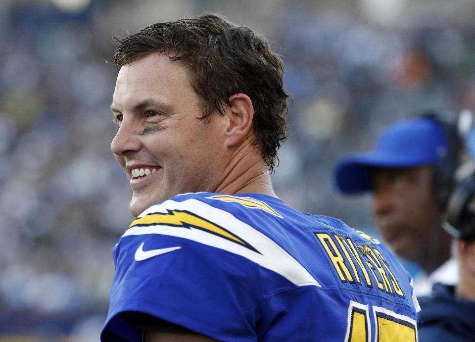 Los Angeles Chargers quarterback Philip Rivers has made an MVP case. (AP)