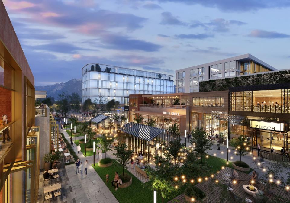 Phase I development plans of the Point Mountain Development are pictured in this artist rendering image. | Innovation Point Partners