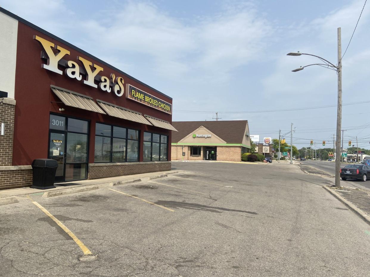 YaYa's Flame Broiled Chicken location in East Lansing is closed, seen on June 10, 2023.