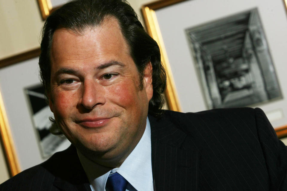 Interview with Marc Benioff, Chairman and Chief Executive of Salesforce.com, at The Peninsula Hong Kong, Salisbury Road, Tsim Sha Tsui. 23 April 2007 (Photo by David Wong/South China Morning Post via Getty Images)