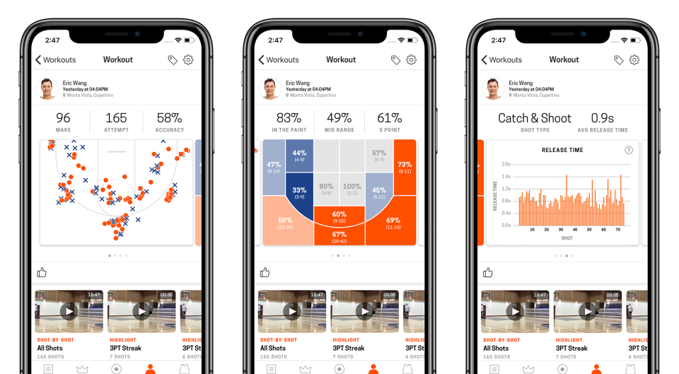 HomeCourt ShotScience WorkoutReview