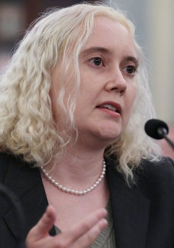 Google privacy chief Alma Whitten takes part in a Senate hearing in Washington DC in 2010. Google rolled out its new privacy policy allowing the firm to track users across various services to developed targeted advertising, despite sharp criticism from US and European consumer advocacy groups
