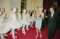 <p>Diana was passionate about dance and after her divorce, the English National Ballet was the only non-humanitarian charity she chose to dedicate her time to. Her support and presence at fundraising galas helped to raise thousands of pounds for the company and in June 1997, the Princess met with members of the cast <em>Swan Lake</em> at the Royal Albert Hal<span>l in London. She wore a turquoise Jacques Azagury dress, which went on to become one of <a rel="nofollow noopener" href="http://www.goodhousekeeping.com/beauty/fashion/g4362/princess-diana-dresses/" target="_blank" data-ylk="slk:her most famous looks;elm:context_link;itc:0;sec:content-canvas" class="link ">her most famous looks</a>.</span></p>