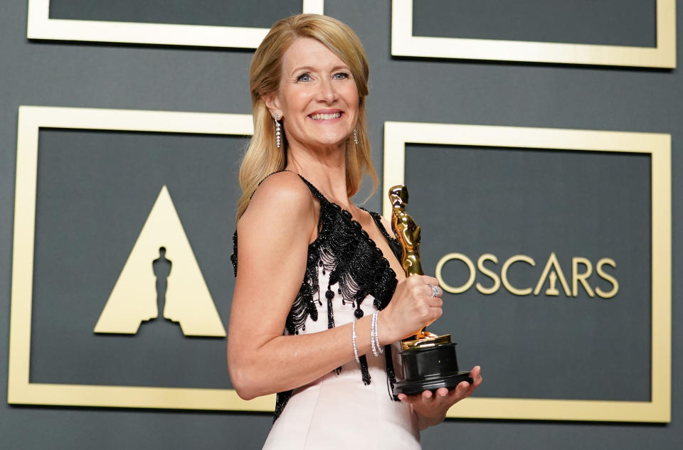 HOLLYWOOD, CALIFORNIA - FEBRUARY 09: Laura Dern, winner of the Actress in a Supporting Role award for 
