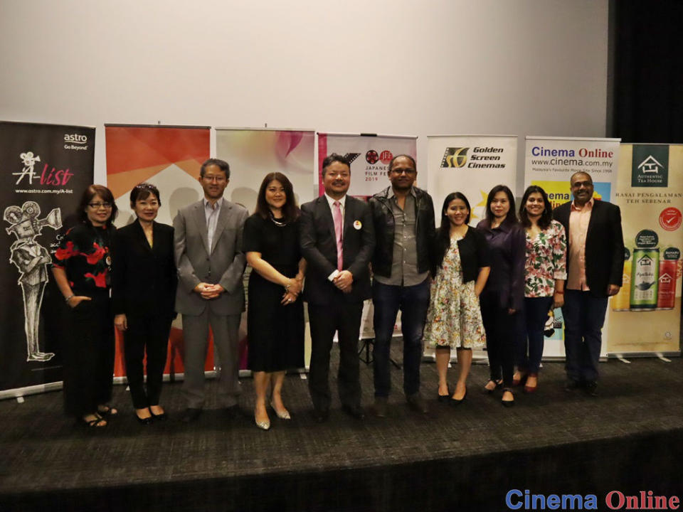 The press conference for the Japanese Film Festival 2019 was held this morning at GSC Mid Valley.