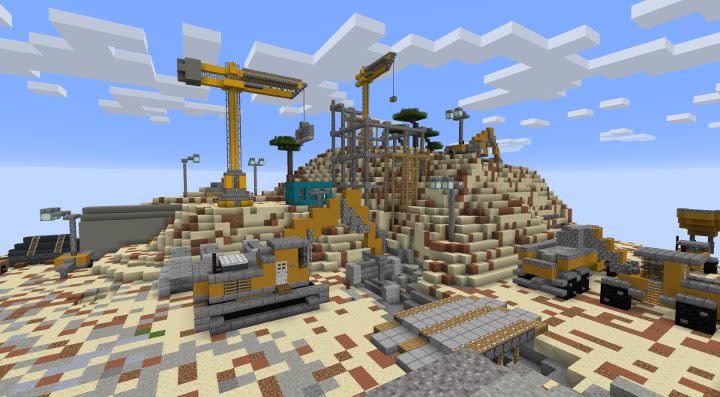Best Minecraft servers - An industrial loading dock recreated in Minecraft