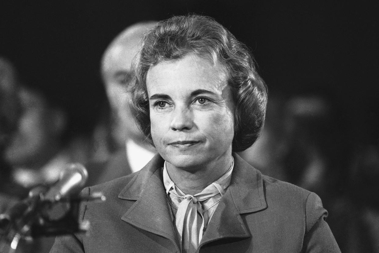 Sandra Day O'Connor, a moderate conservative nominated by President Ronald Reagan, was the first woman to become a U.S. Supreme Court justice, serving from 1981 until her retirement in 2006. Justice O'Connor, who died Dec. 1, 2023, visited the Akron-Canton area in 1987.