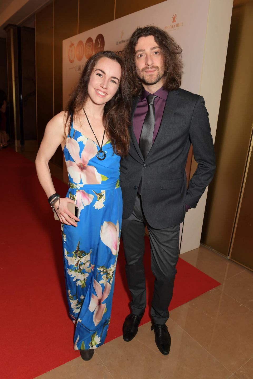 Liv Boeree and Igor Kurganov attend The 40th London Film Critics' Circle Award at The May Fair Hotel on January 30, 2020 in London, England