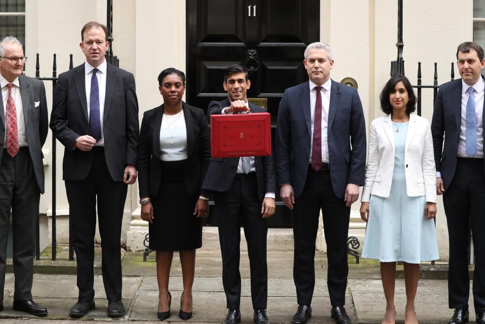 Kemi Badenoch next to Chancellor Rishi SunakGetty Images