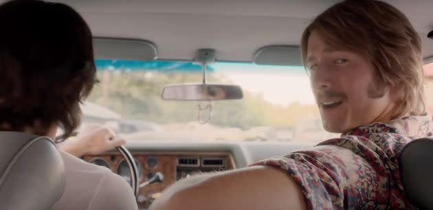 Glen Powell in his second Richard Linklater film Everybody Wants Some!!