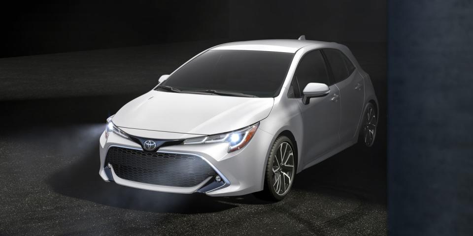 <p>The Corolla name is often associated with blandness and boredom, but the newest version of Toyota's economy car can be purchased <a href="https://www.roadandtrack.com/car-shows/new-york-auto-show/a19573754/2019-toyota-corolla-hatchback-reveal-photos-info/" rel="nofollow noopener" target="_blank" data-ylk="slk:in hatchback form;elm:context_link;itc:0;sec:content-canvas" class="link ">in hatchback form</a>, and with a manual transmission. Those two things alone make it worthy enough to be on this list. Mix in Toyota reliability, and you've got yourself a solid city car. <a href="https://www.ebay.com/itm/2019-Toyota-Corolla-Hatchback-XSE/163949987003?hash=item262c2e44bb:g:ZsIAAOSw4tVd0q~p" rel="nofollow noopener" target="_blank" data-ylk="slk:This one's;elm:context_link;itc:0;sec:content-canvas" class="link ">This one's</a> painted in a lovely shade of blue, and you can own it right now. </p>