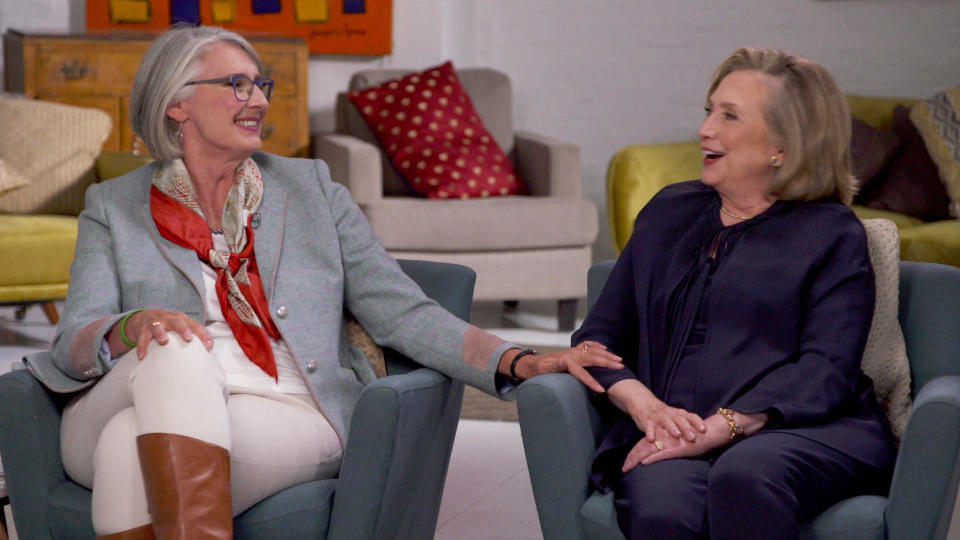 Co-authors Louise Penny and Hillary Rodham Clinton. / Credit: CBS News