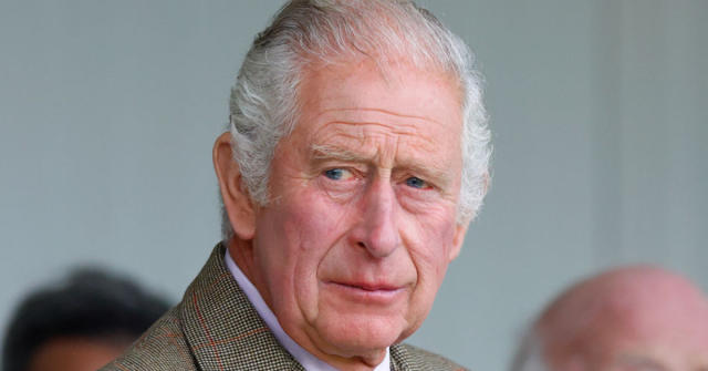 King Charles looks concerned