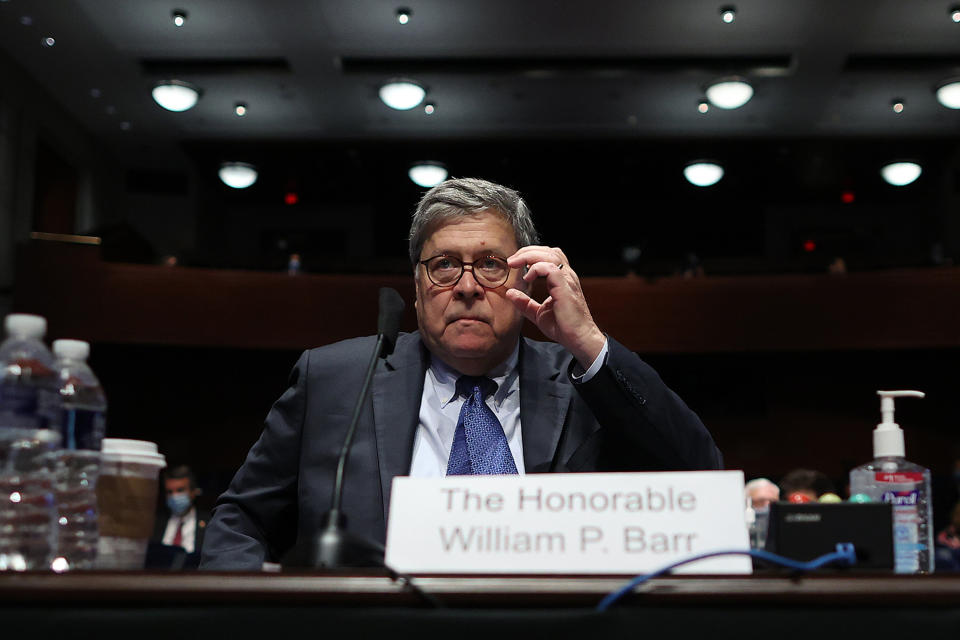 Attorney General William Barr listens to testimony during a House Judiciary Committee hearing, July 28, 2020, in Washington, D.C. (Photo: Chip Somodevilla via Getty Images)