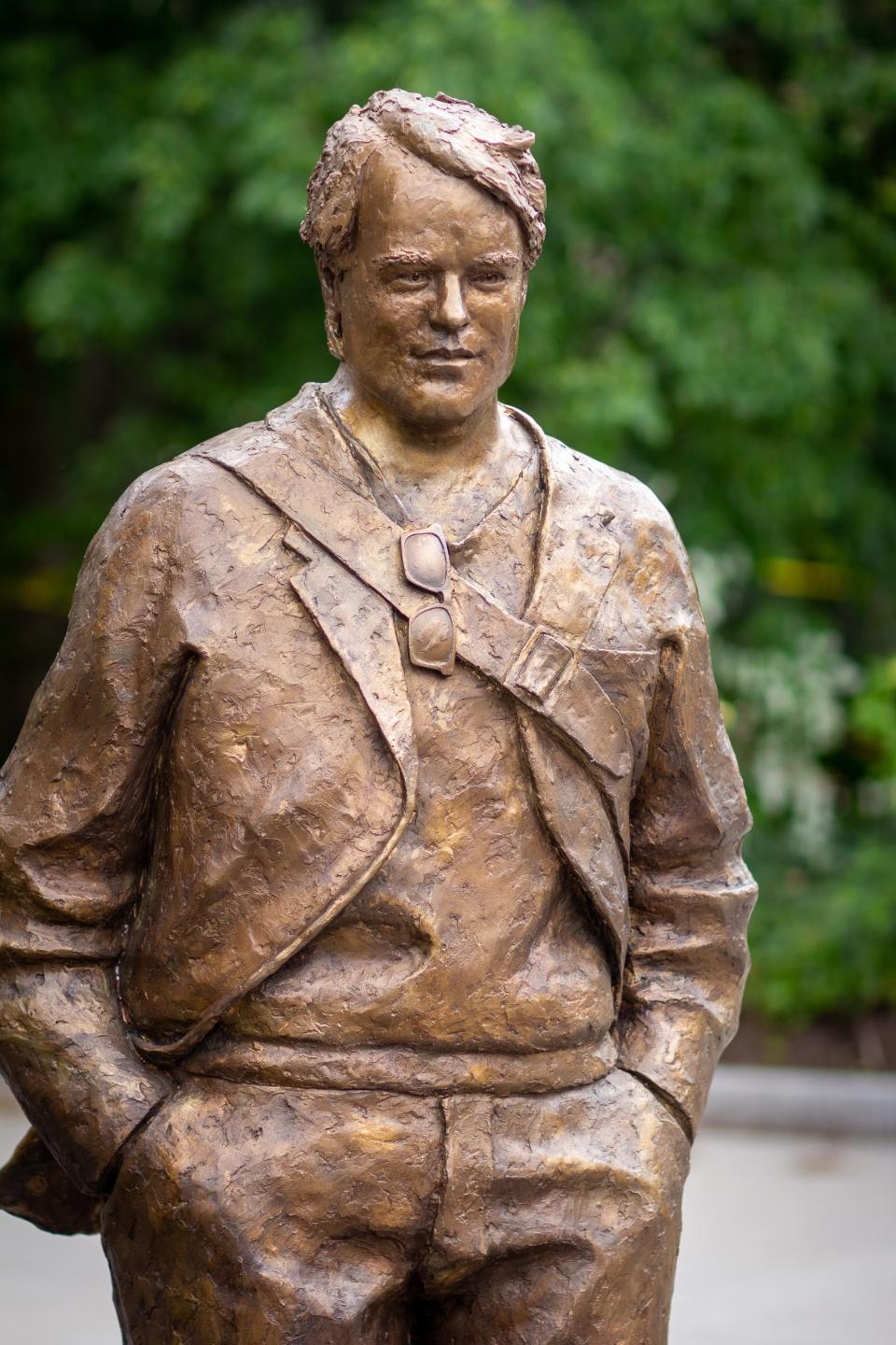 Philip Seymour Hoffman sculpture at Eastman Museum