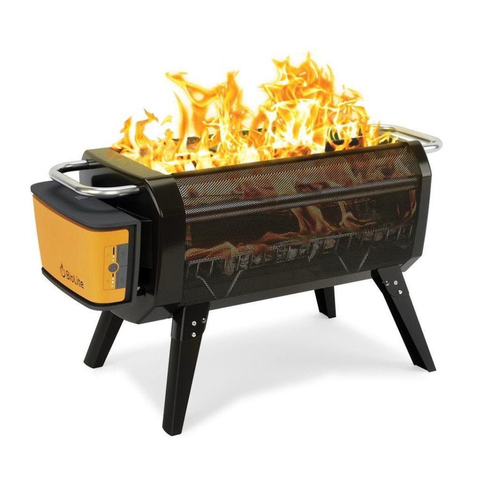 10) Portable Wood and Charcoal Burning Fire Pit