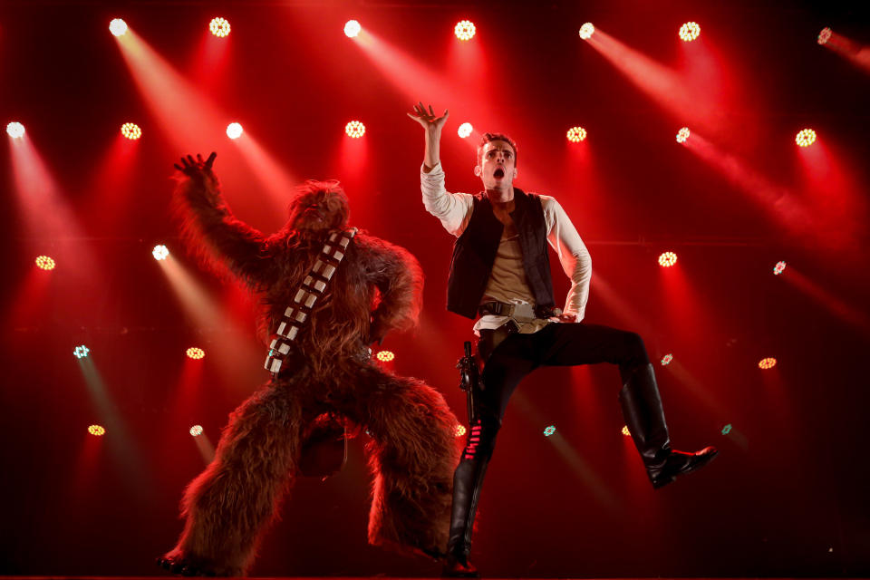 A full-blown version debuted in 2014 and has had a successful run in Australia. Along the way, there were challenges. <br /><br />&ldquo;Finding the right Chewbacca for our show was difficult,&rdquo; he said. We needed someone who is that tall and has the dance training that the production requires.&rdquo;