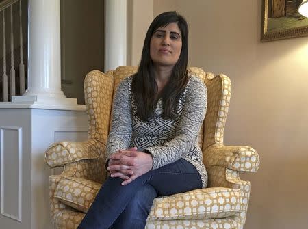 Naghmeh Abedini, the wife of naturalized U.S. citizen Saeed Abedini who was detained in Iran in 2012, is pictured in the home of her parents in West Boise, Idaho, January 20, 2016. REUTERS/Ben Klayman