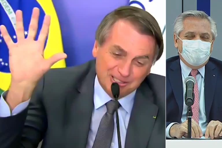 Jair Bolsonaro y Alberto Fernández