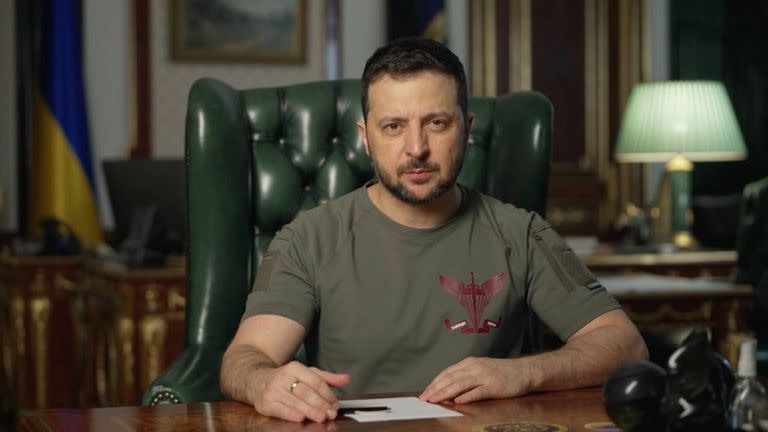 El presidente de Ucrania, Volodimir Zelensky.