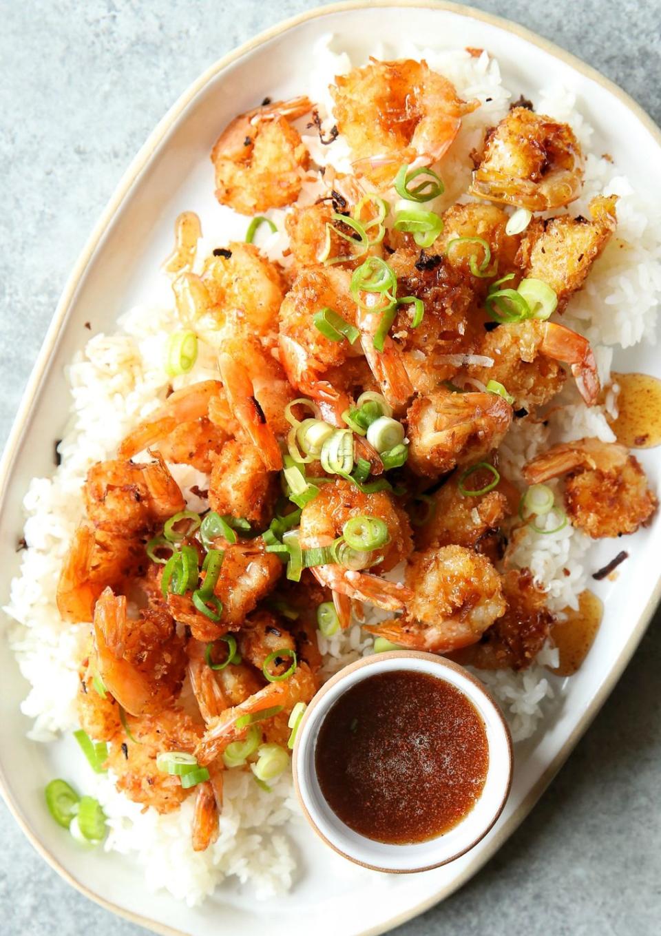 Coconut Shrimp with Spicy Honey