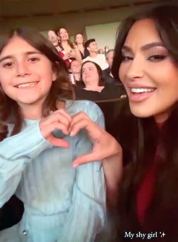 <p>Kim Kardashian/Instagram</p> Kim shared a video of herself at a concert with Penelope on her 11th birthday