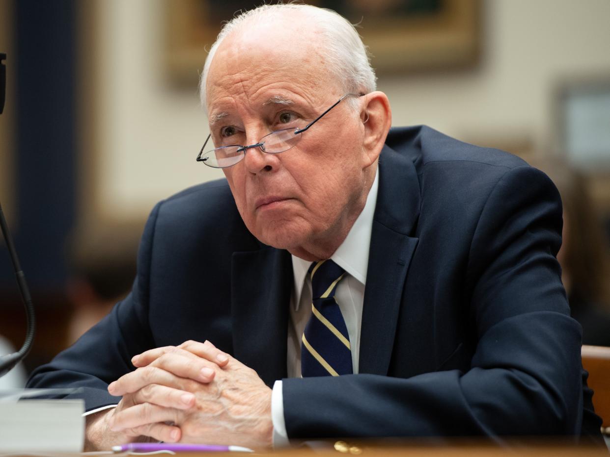 Former White House Counsel John Dean testifies during a House Judiciary Committee hearing about Lessons from the Mueller Report - Presidential Obstruction and Other Crimes, on Capitol Hill in Washington, DC, June 10, 2019.  (AFP via Getty Images)