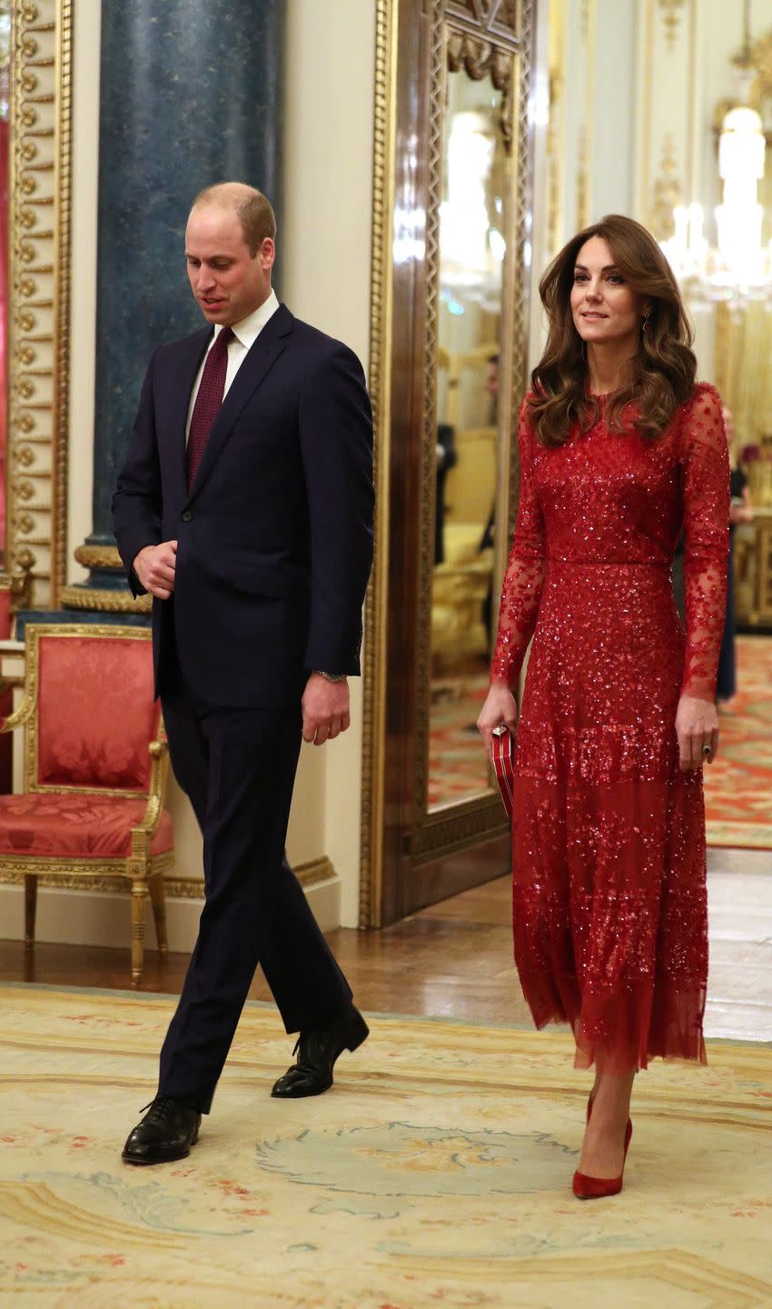 britain's prince william, duke of cambridge l and britain's catherine, duchess of cambridge r host a reception for heads of state and government at buckingham palace in london on january 20, 2020, following the uk africa investment summit photo by yui mok  pool  afp photo by yui mokpoolafp via getty images