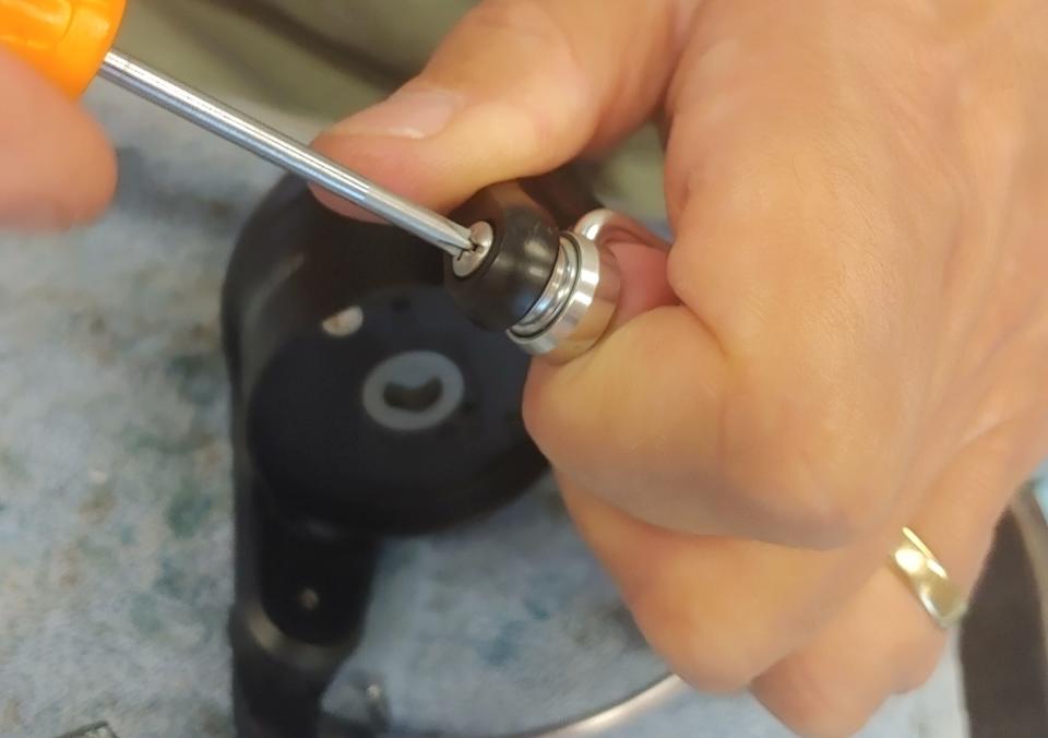 If your reel is making noise when there's tension on the line, you may need to get to the little ball bearing inside the hinge of the bail arm. A couple drops of oil should calm it down.